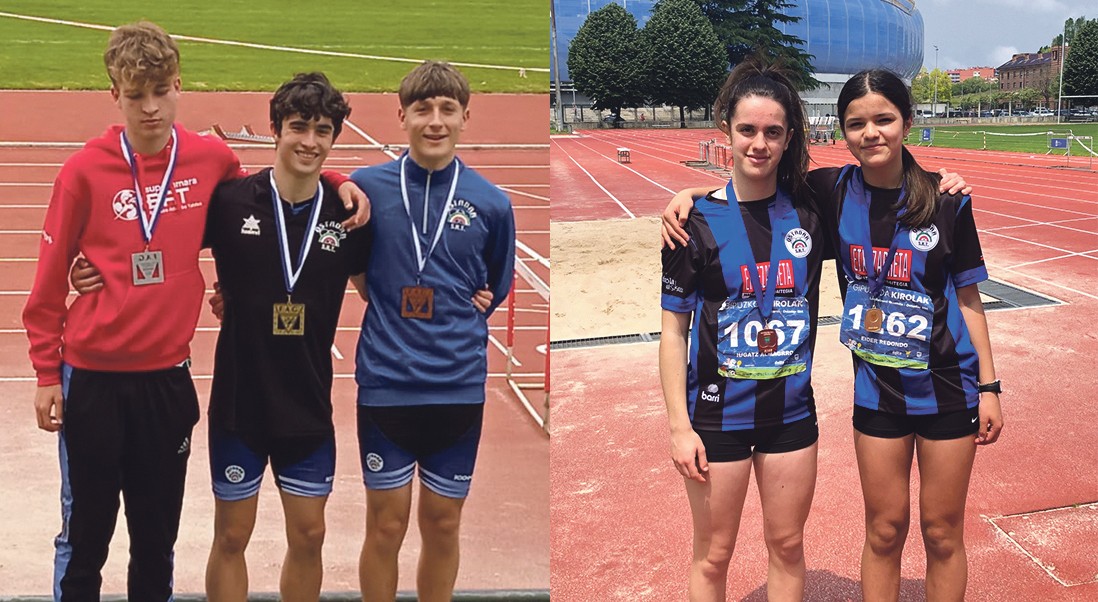 Herriko atletak maila ezberdinetako Gipuzkoako txapelketako podiumera igo dira