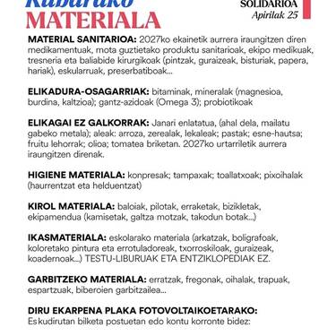 Oinarrizko material bilketa