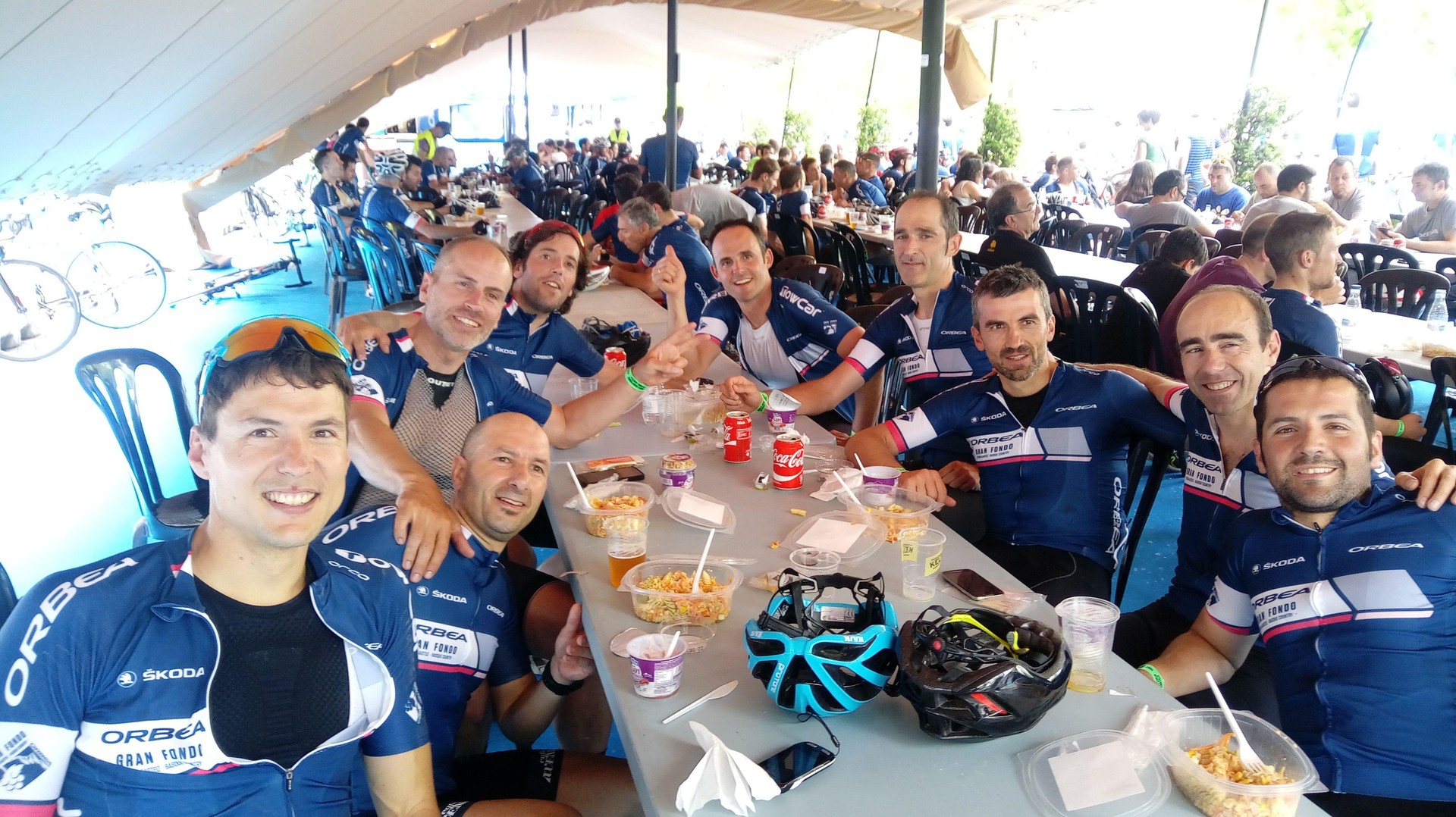 Zortzi herritar Gran Fondo Orbea txirrindularitza frogan