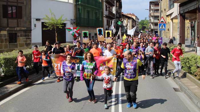 Amurriotik Donostiara egingo dute 22. Korrika, martxoaren 31tik apirilaren 10era