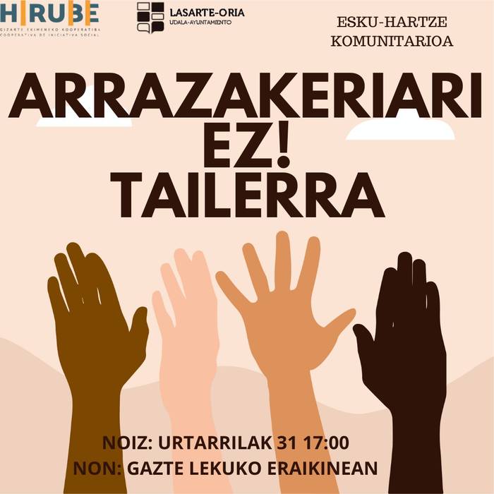 'Arrazakeriari ez!' tailerra