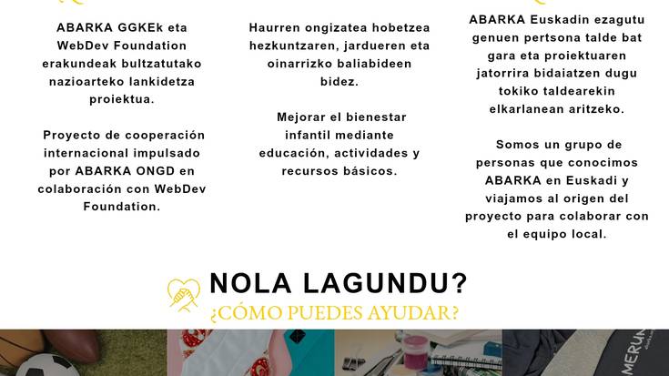 Bizi Kamerun proiektu solidariorako dirua biltzen ari dira