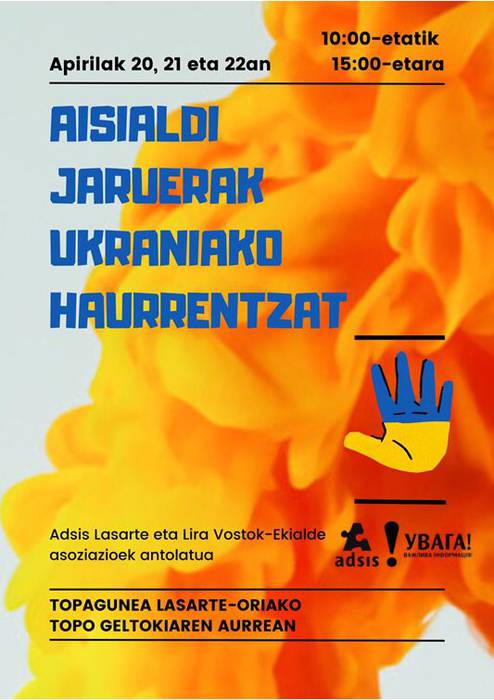 Aisialdi jarduerak Ukrainako haurrentzat