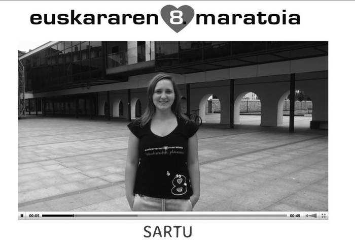 Bidali zure bideoak Euskararen Maratoirako
