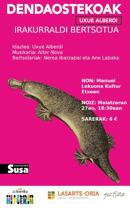 'Dendaostekoak' liburuaren irakurraldi bertsotua egingo dute