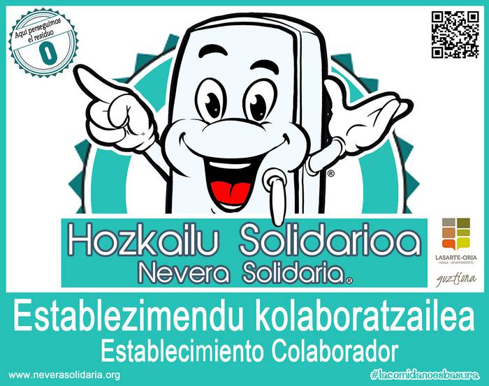 Establezimenduak ere, 'Hozkailu solidarioa' ekimenarekin bat
