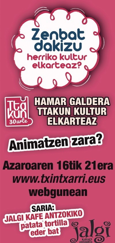 Zenbat dakizu Ttakun Kultur Elkartea-ri buruz?