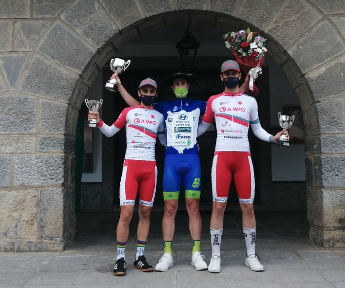 Etxeberria eta Pozo, Gipuzkoako erlojupeko txapelketako podiumean