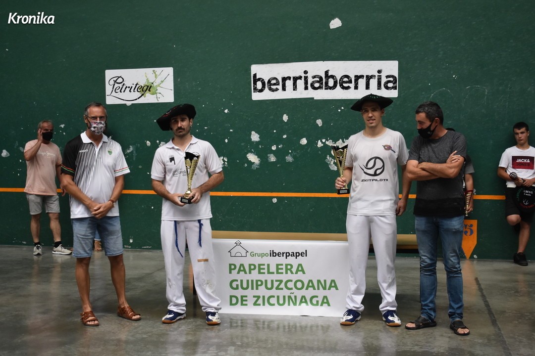 Artetxek txapela jantzi zuen Zikuñagako Papelera torneoan