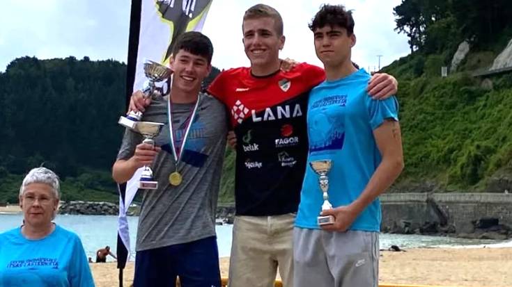 Jurgi Sukuntza, Ondarroako itsas zeharkaldiko podiumean