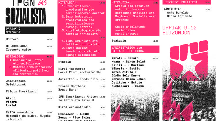 Gazte Topagune Sozialista aurkeztuko dute ostiralean herrian