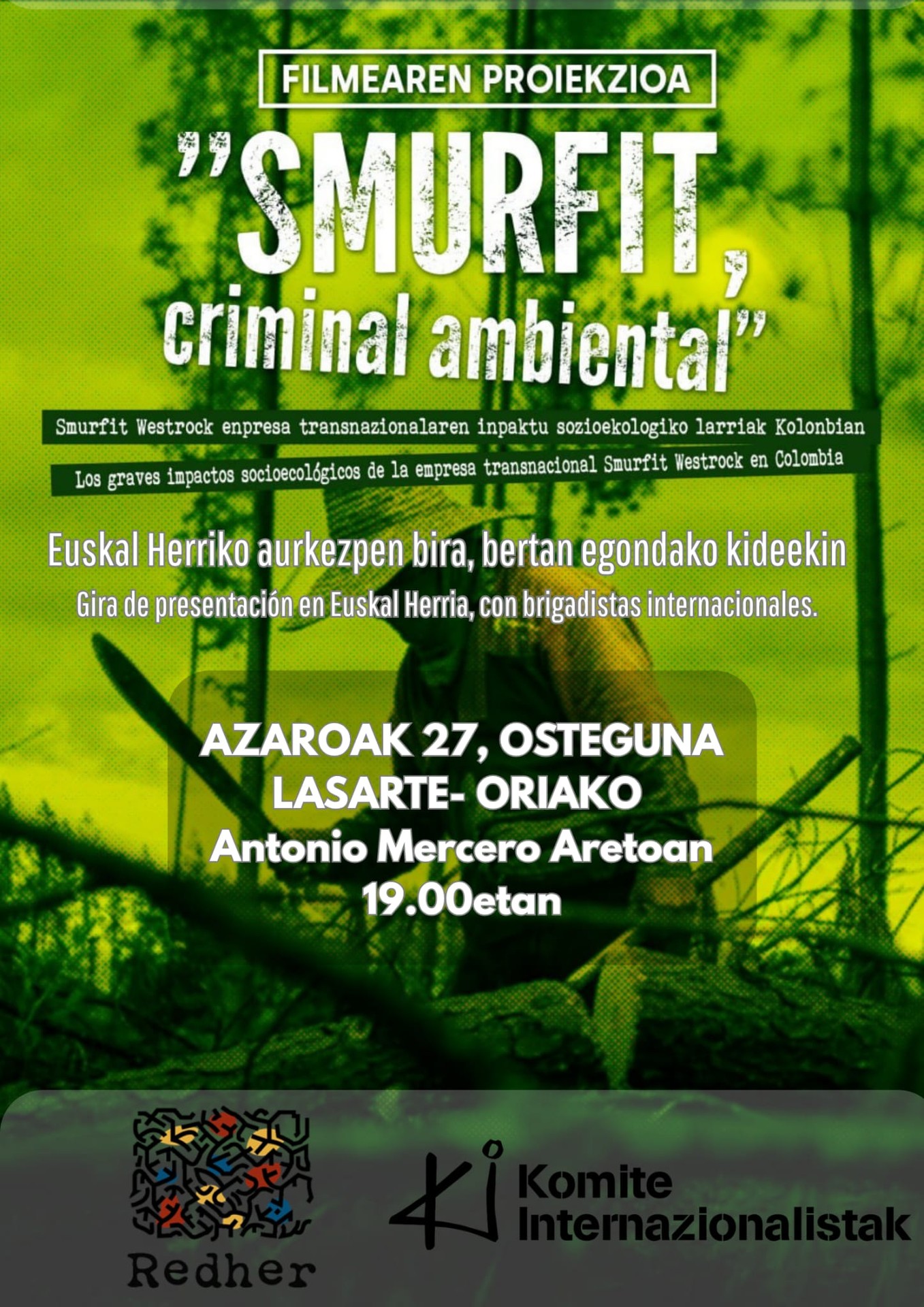 Dokumental emanaldia eta solasaldia egingo dituzte gaur