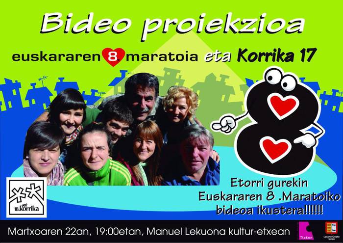 Ostiralean Maratoiaren bideo proiekzioa
