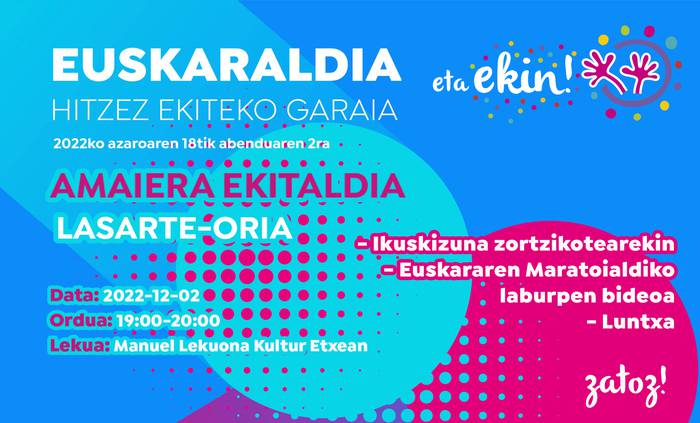 Euskaraldiaren amaiera ekitaldia