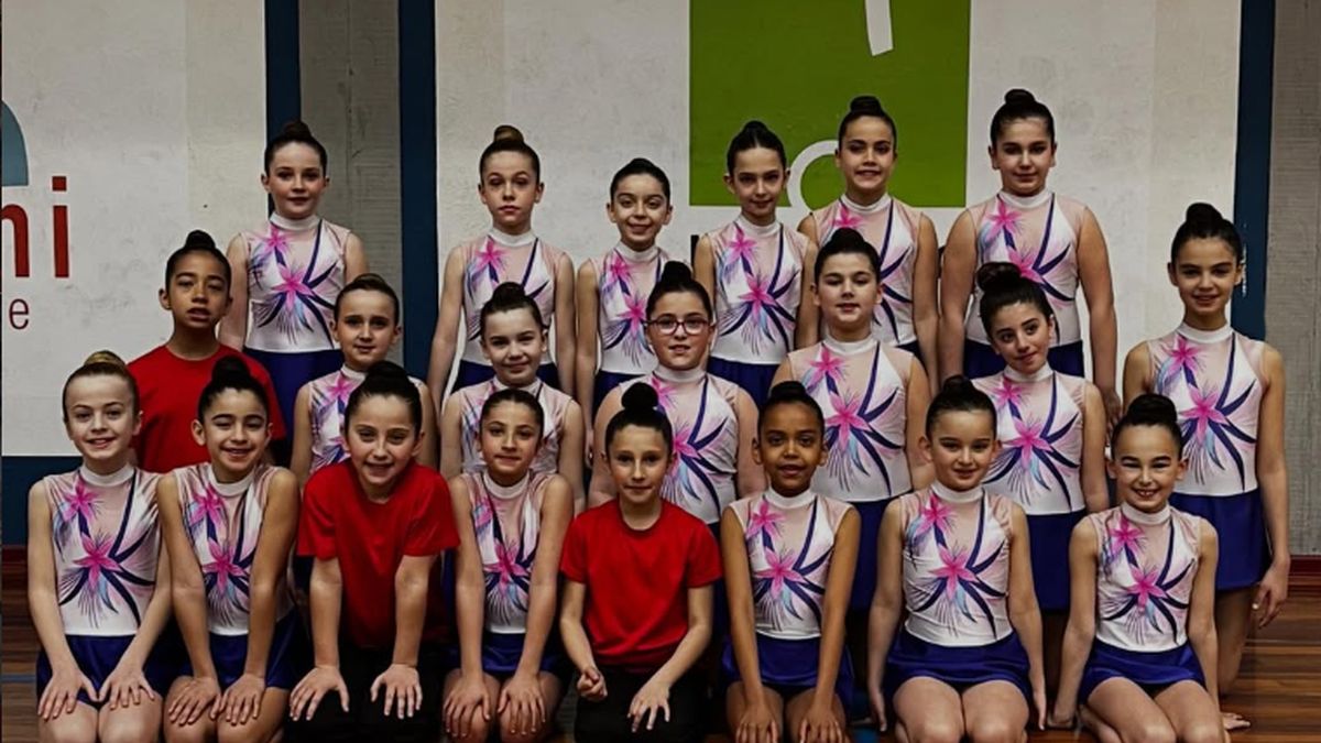 Gimnasta txikiak ere, tapizean