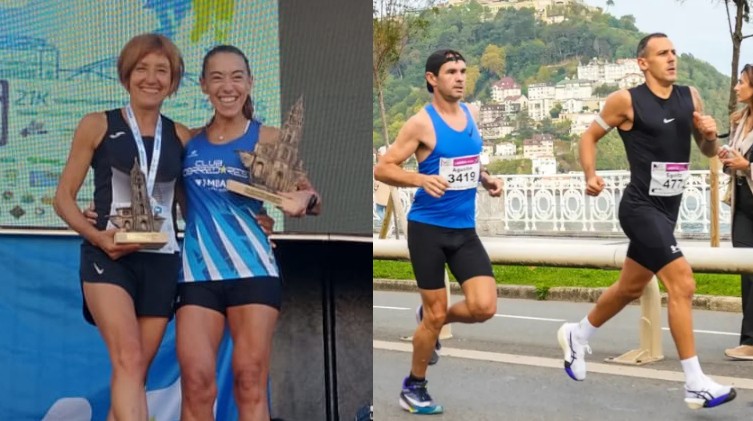 Lasarte-Oriako korrikalariak ederki lehiatu dira errepidean zein mendian
