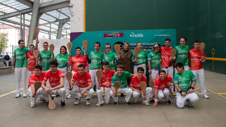 Euskal Pilota Egokitua Zirkuituko neurketak jokatu dituzte Loidibarrenen