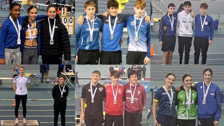 Herriko atletak, Euskadiko txapelketako podium ezberdinetan