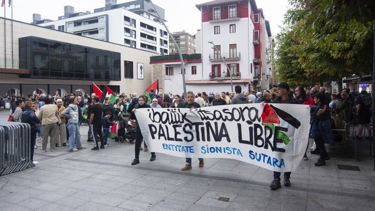 Palestinari elkartasuna adierazteko mobilizatuko dira bihar